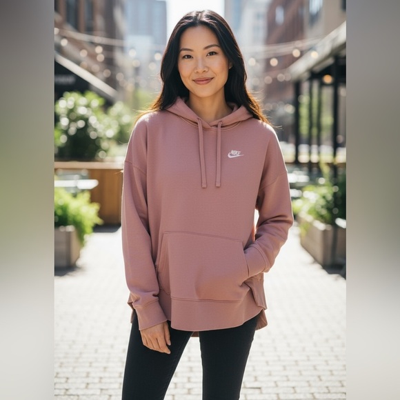 Nike Women's Pink Hoodie - Picture 1 of 4